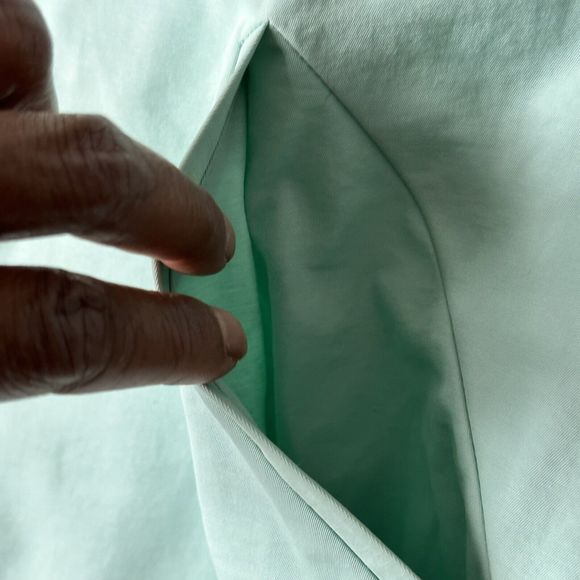 Eileen Fisher Women's Size M Light Green Coat Spring Lightweight Lined - Picture 3 of 9